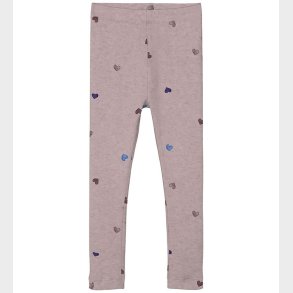Name It Leggings - Noos - NmfNutti - Burnished Lilac/Hearts