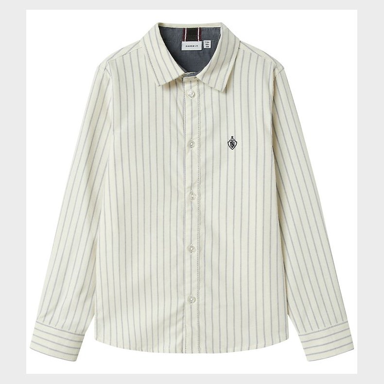 Name It Skjorte - Noos - NkmNewsa - Jet Stream Stripes/Navy Blaz