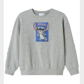 Name It Sweatshirt - NkfAkira - Stitch - Grey Melange