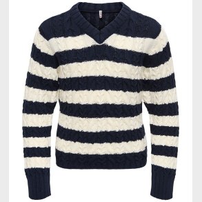 Kids Only Bluse - Strik - Kog Janny - Night Sky/Tofu