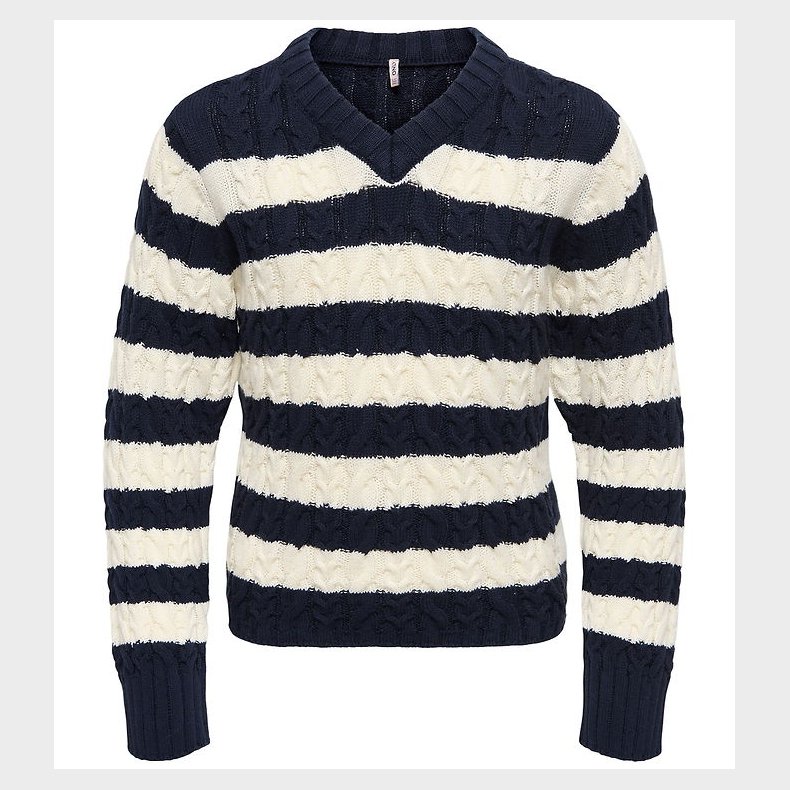 Kids Only Bluse - Strik - Kog Janny - Night Sky/Tofu