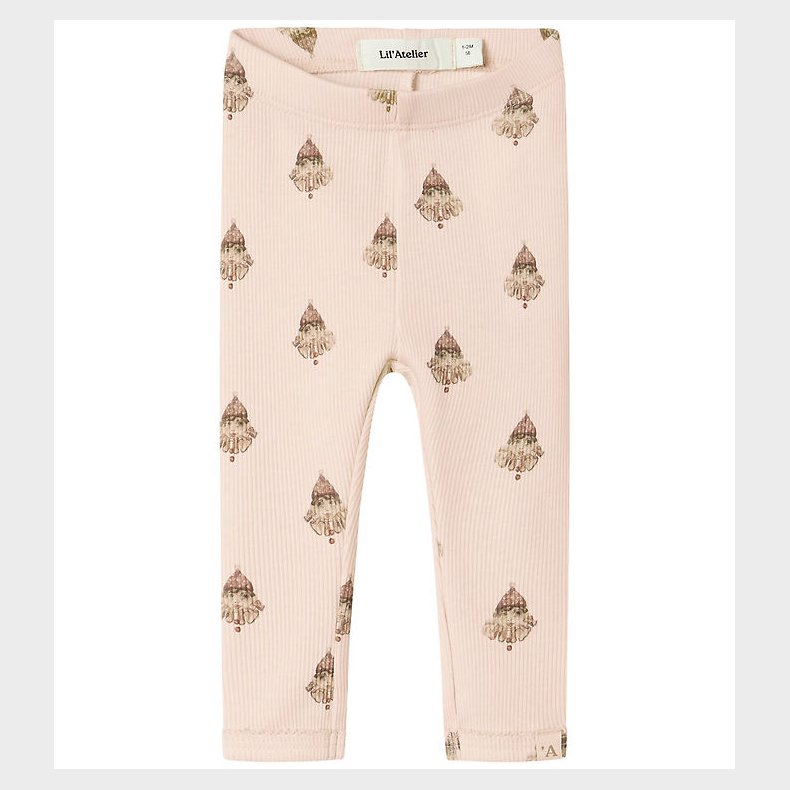 Lil' Atelier Leggins - Rib - NbfLavo - Pastel Parchment