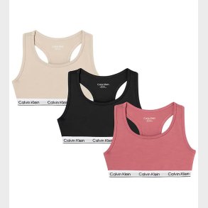 Calvin Klein Toppe - 3-pak - Brandied Apricot/Whitecap Gray/Sort