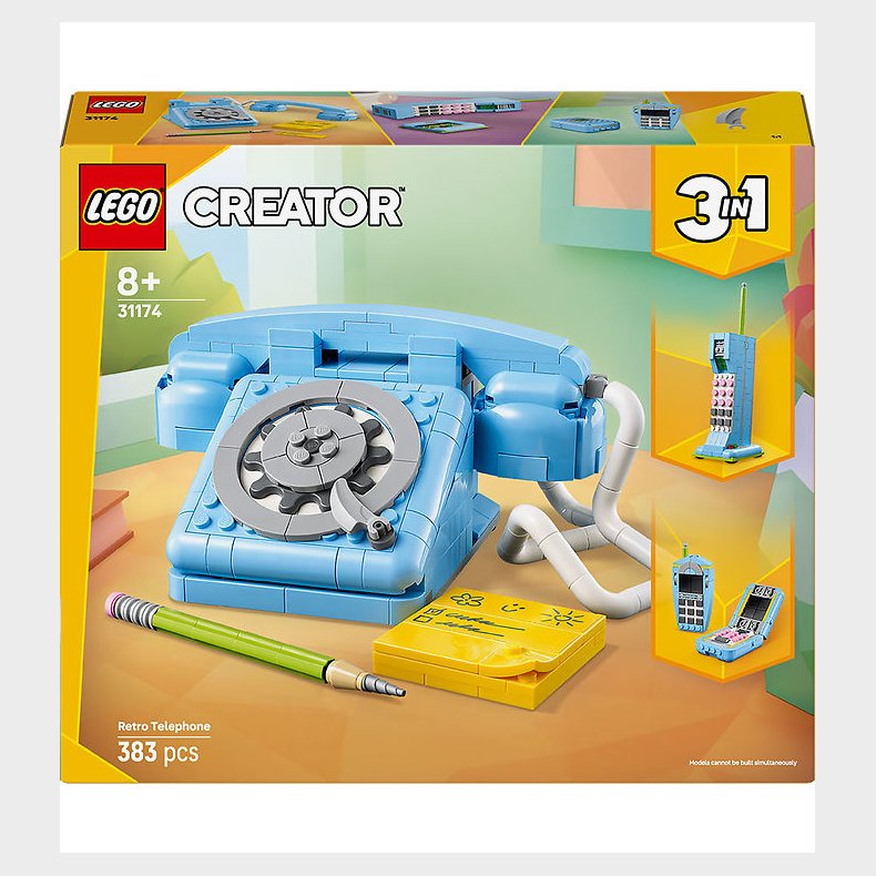LEGO® Creator - Retro Telefon 31174 - 3-i-1 - 383 Dele