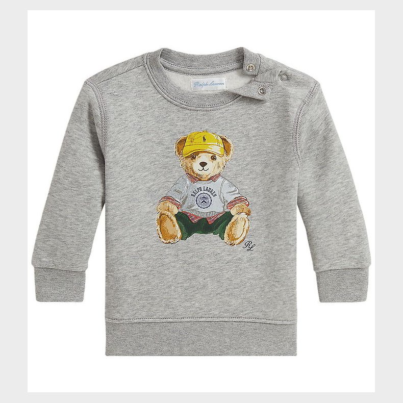 Polo Ralph Lauren Sweatshirt - Madison - Gr�meleret m. Bamse