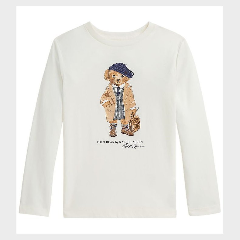 Polo Ralph Lauren Bluse - Madison - Hvid m. Bamse