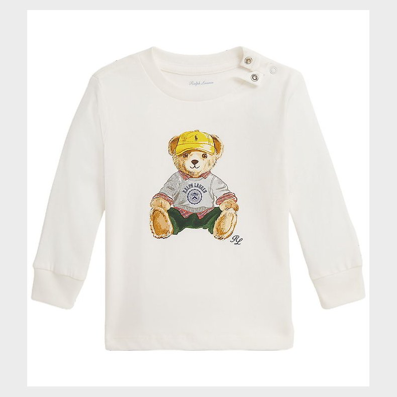 Polo Ralph Lauren Bluse - Madison - Hvid m. Bamse
