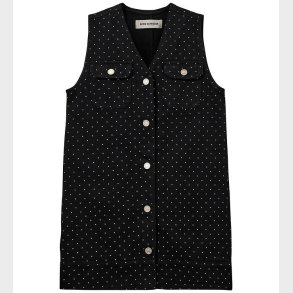 Sofie Schnoor Kjole - Denim - Bille - Sort m. Prikker