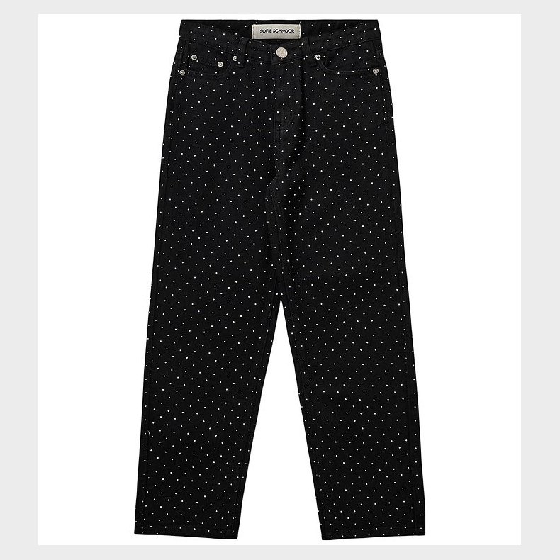 Sofie Schnoor Jeans - Denim - Sort m. Prikker