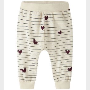 Name It Bukser - NbfVandora - Summer Sand/Stripes and Hearts