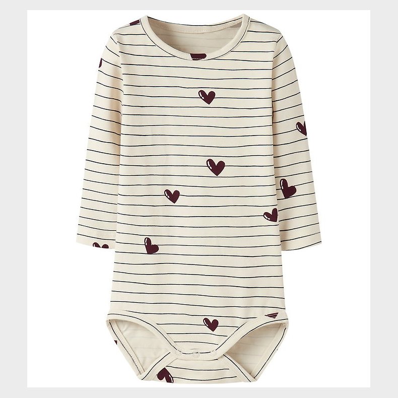 Name It Body l/ - NbfVandora - Summer Sand/Stripes and Hearts