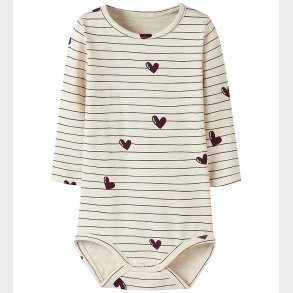 Name It Body l/ - NbfVandora - Summer Sand/Stripes and Hearts