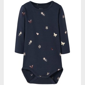 Name It Body l/ - NbfVandora - Navy Blazer/Flowers and Hearts