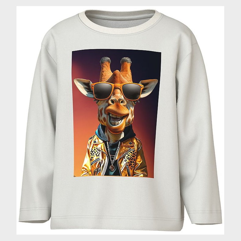 Name It Bluse - NmmVoto - Cloud Dancer/Giraffe