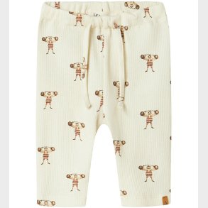 Lil Atelier Bukser - Rib - NbmLavo - AOP - Turtledove