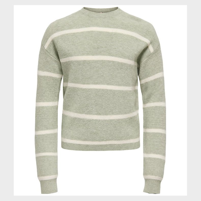 Kids Only Bluse - Strik - Noos - KogFranca - Desert Sage/Small S