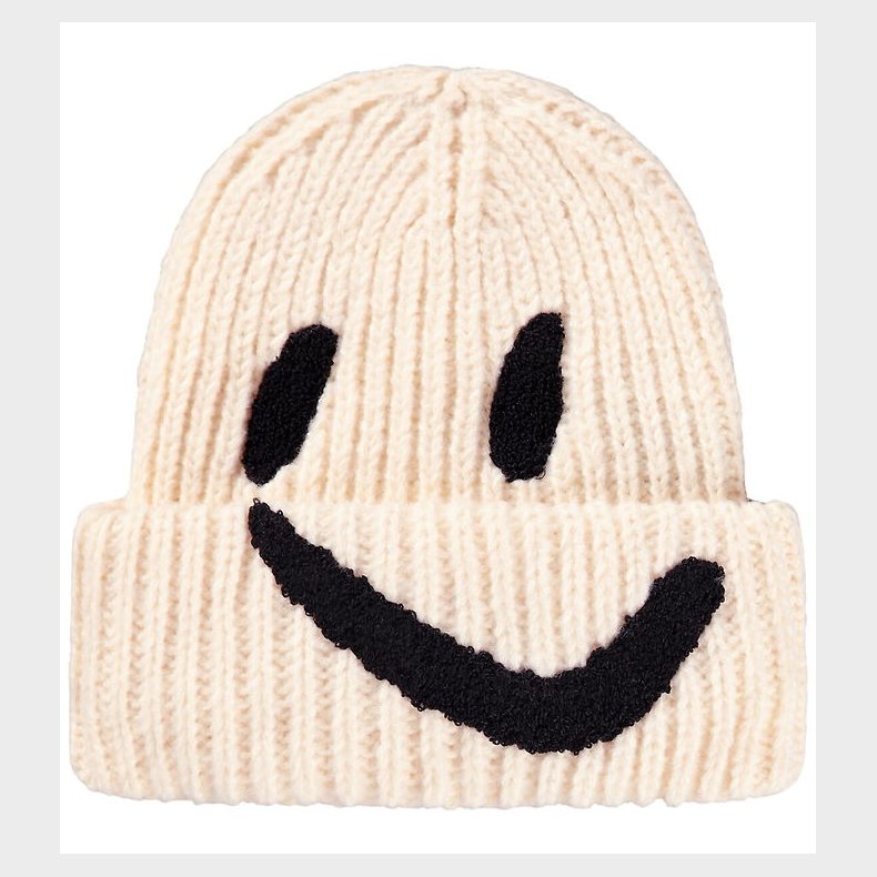 Molo Hue - Strik/Rib - Kim - Vanilla m. Smiley