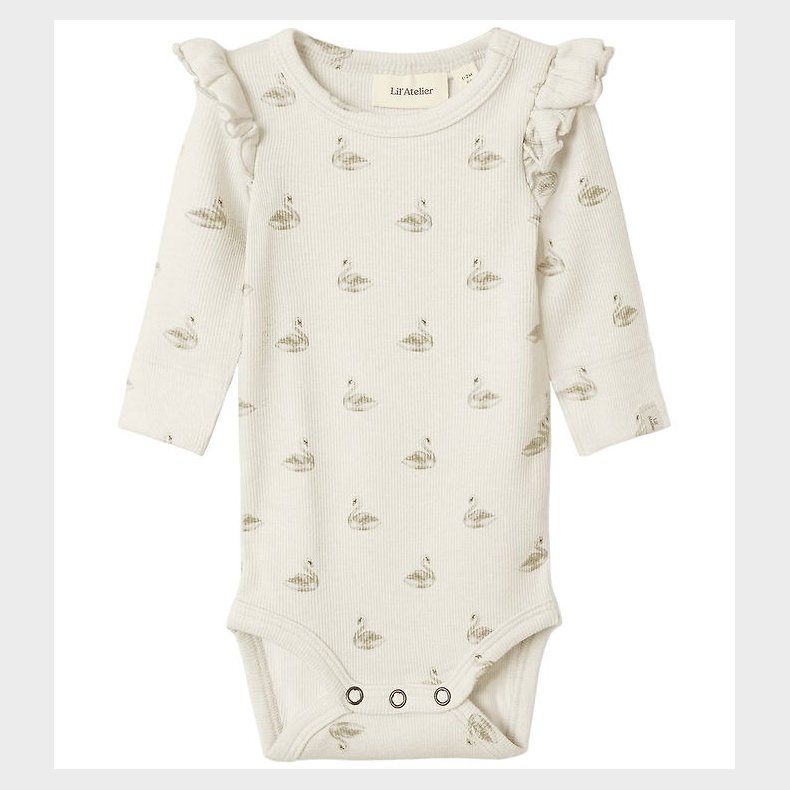 Lil' Atelier Body l/ - Noos - Rib - Pastel Parchment/SWAN