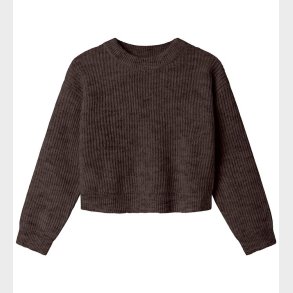 Name It Bluse - Strik - NkfHolly - Boxy - Seal Brown