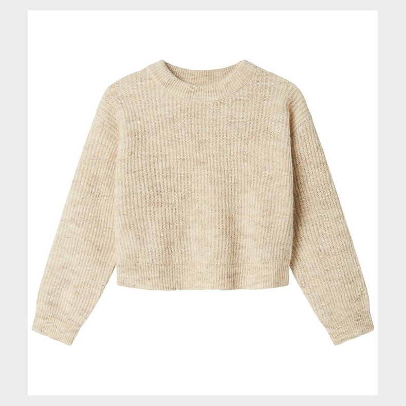 Name It Bluse - Strik - NkfHolly - Boxy - Pure Cashmere