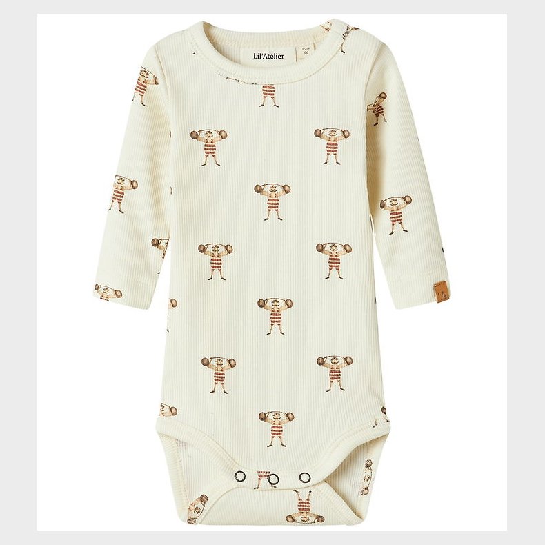 Lil Atelier Body l/ - NbmLavo - Turtledove/STRONG MAN