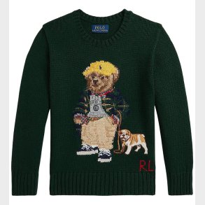 Polo Ralph Lauren Bluse - Strik - Moss Agate m. Bamse