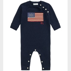 Polo Ralph Lauren Heldragt - Strik - Hunter Navy m. Flag