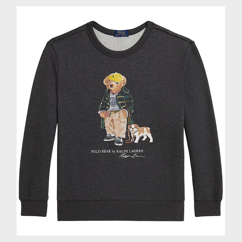 Polo Ralph Lauren Sweatshirt - Gr�meleret m. Bamse