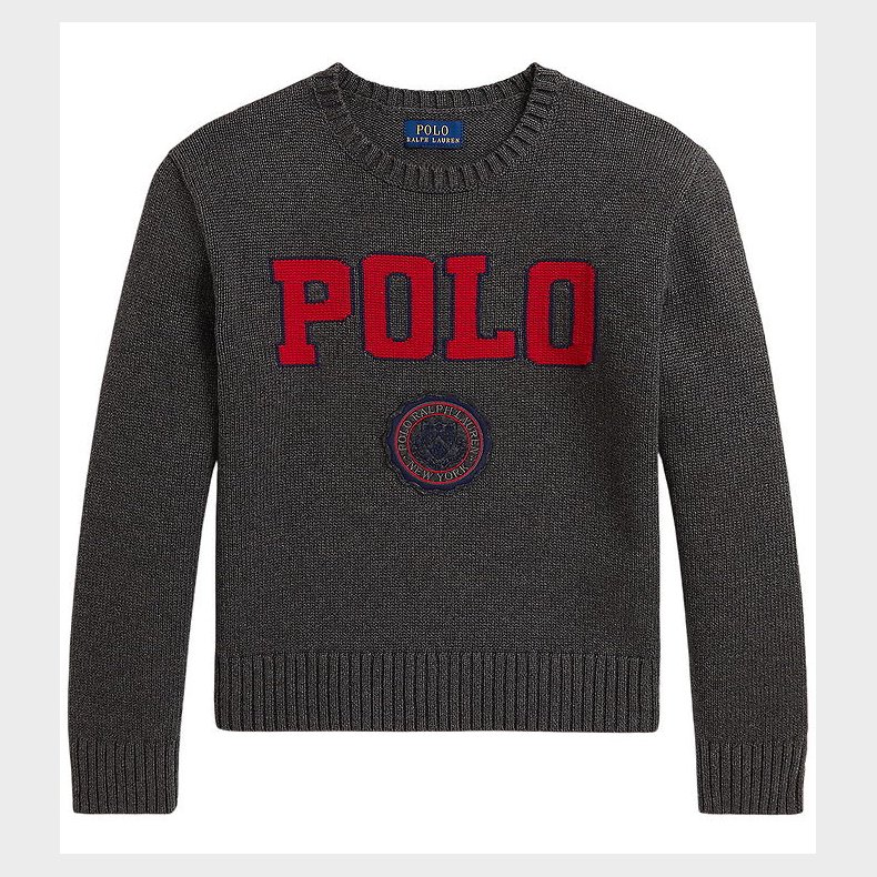 Polo Ralph Lauren Bluse - Strik - Grmeleret m. Rd