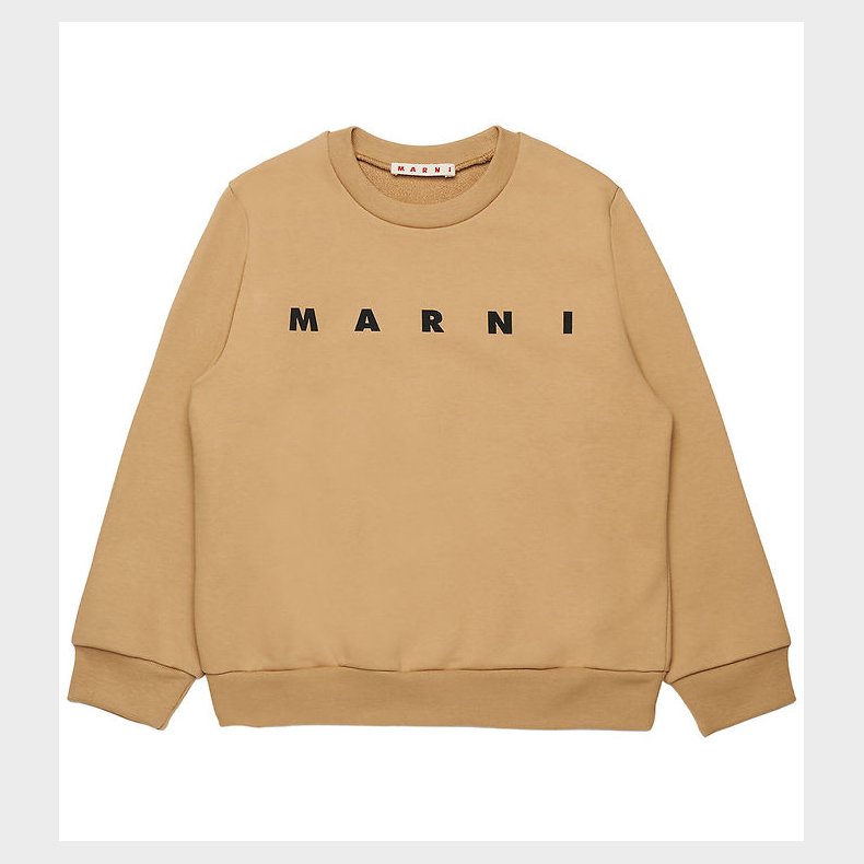 Marni Sweatshirt - Cardboard Beige m. Logo