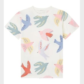 Stella McCartney Kids T-shirt - Hvid m. Fugle
