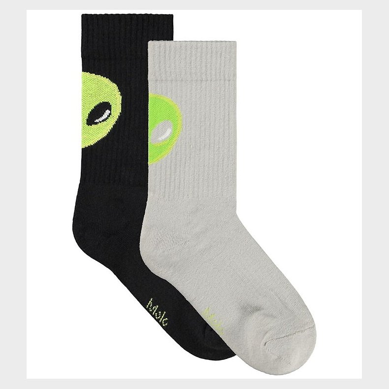 Molo Str�mper - 2-pak - Norman - Alien Socks