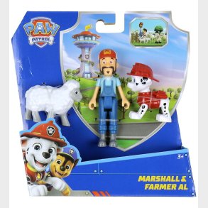 Paw Patrol Legetjsfigurer - Marshall & Farmer Al
