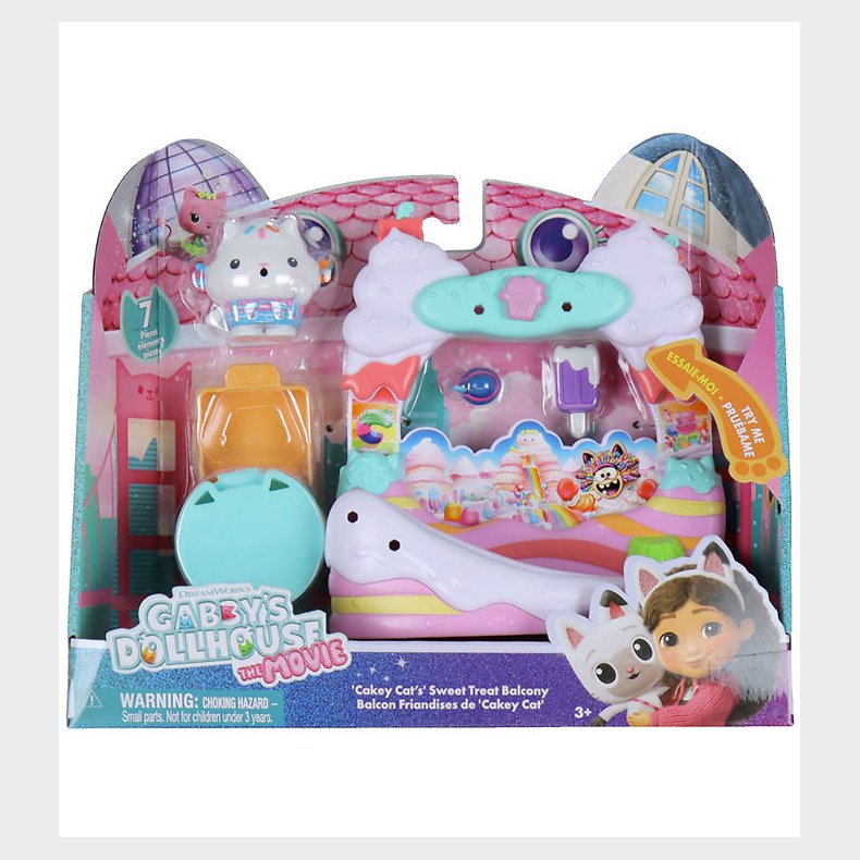 Gabby's Dollhouse Leges�t - 7 Dele - Balcony Set - Cakey Cat's S