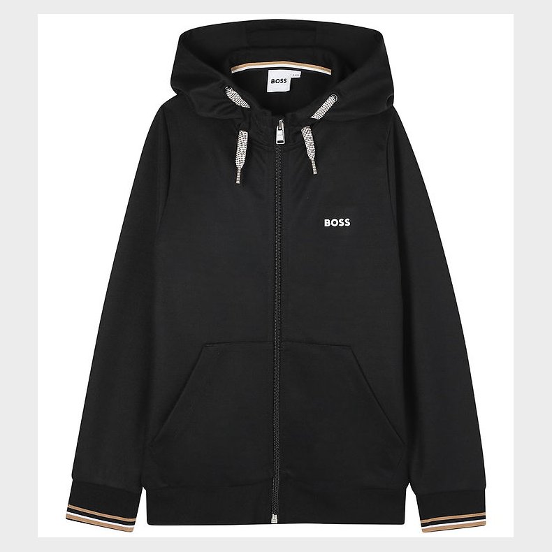 BOSS Cardigan m. Htte - Sort