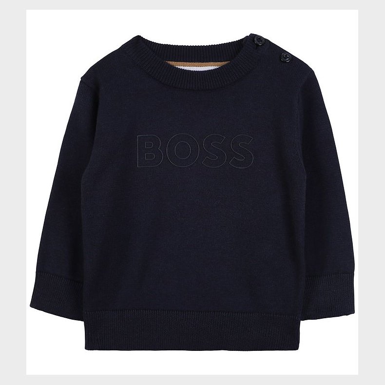 BOSS Bluse - Strik - Navy