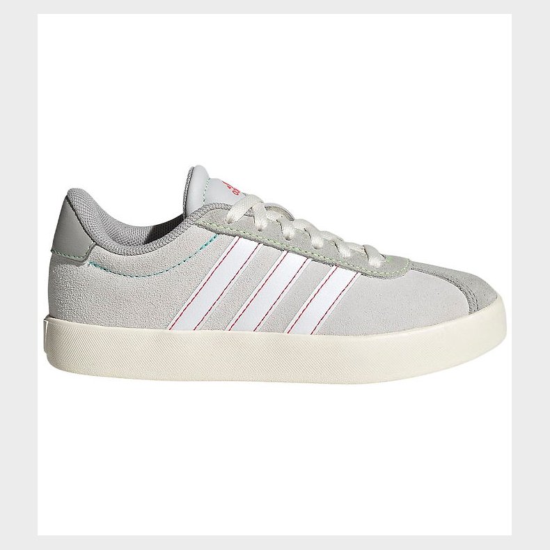 adidas Performance Sko - VL COURT 3.0 K - DSHGRY/FTWWHT/LIMBUR