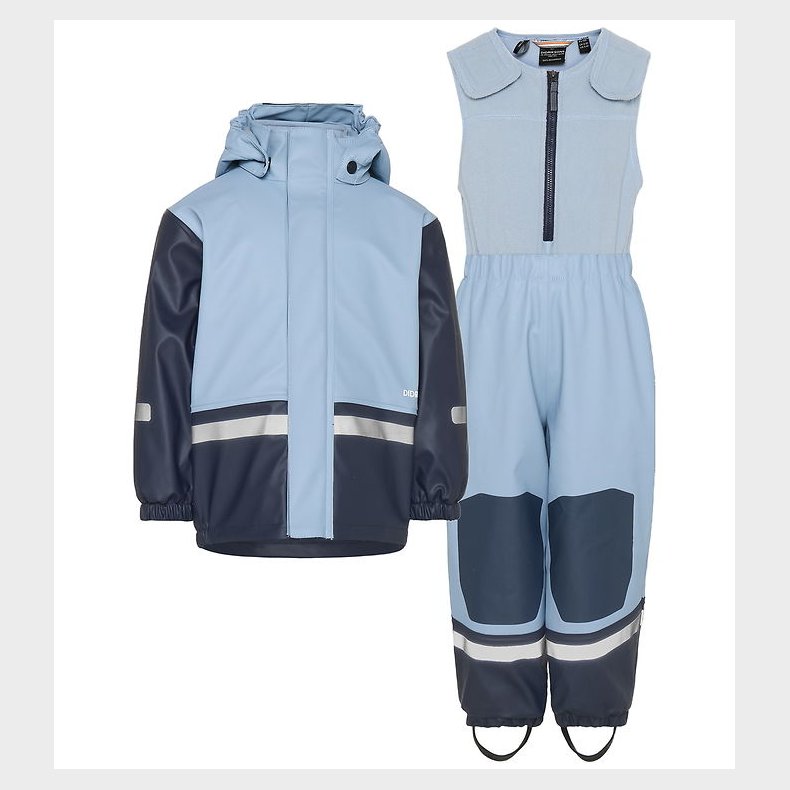 Didriksons Regntj m. Fleece - Boardman - PU - Cloud Blue