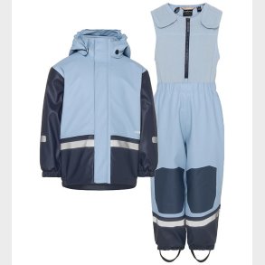 Didriksons Regntj m. Fleece - Boardman - PU - Cloud Blue