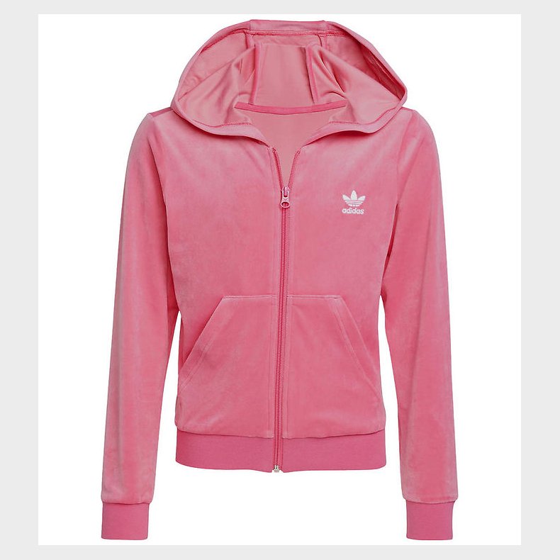 adidas Originals Cardigan - Velour - Pink Fusion/Hvid
