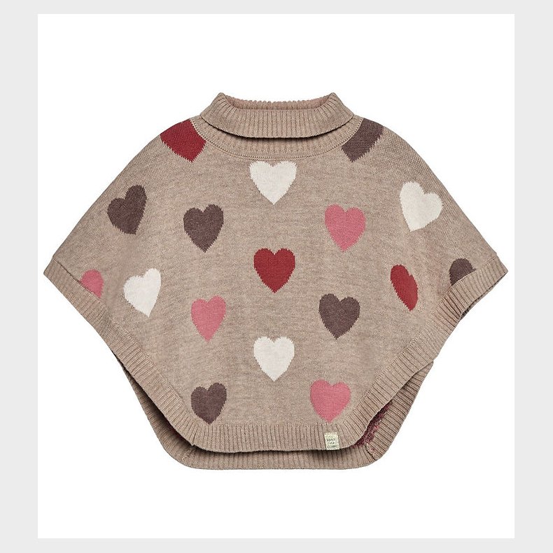 Hust and Claire Poncho - Strik - HCPinja - Biscuit