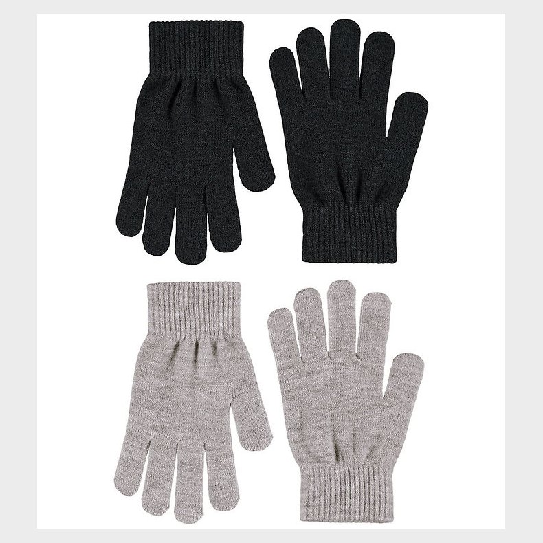 Molo Handsker - 2-pak - Strik - Kiddy - Grey melange