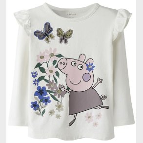 Name It T-shirt - NmfAnna- Peppapig - Cloud Dancer