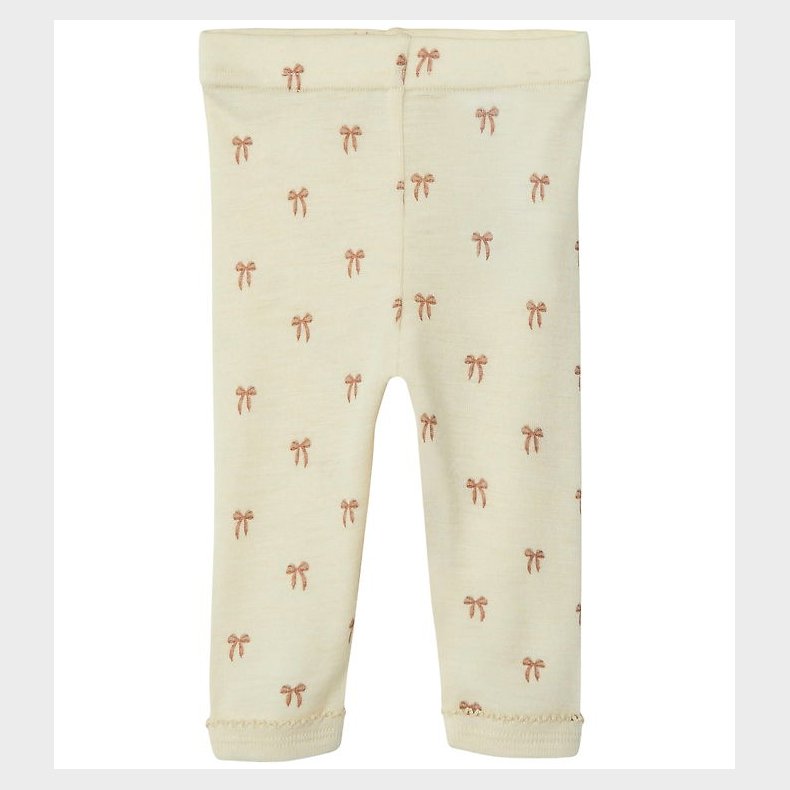 Lil' Atelier Leggins - Uld/Modal - Noos - NbfNalu - Turtledove/M
