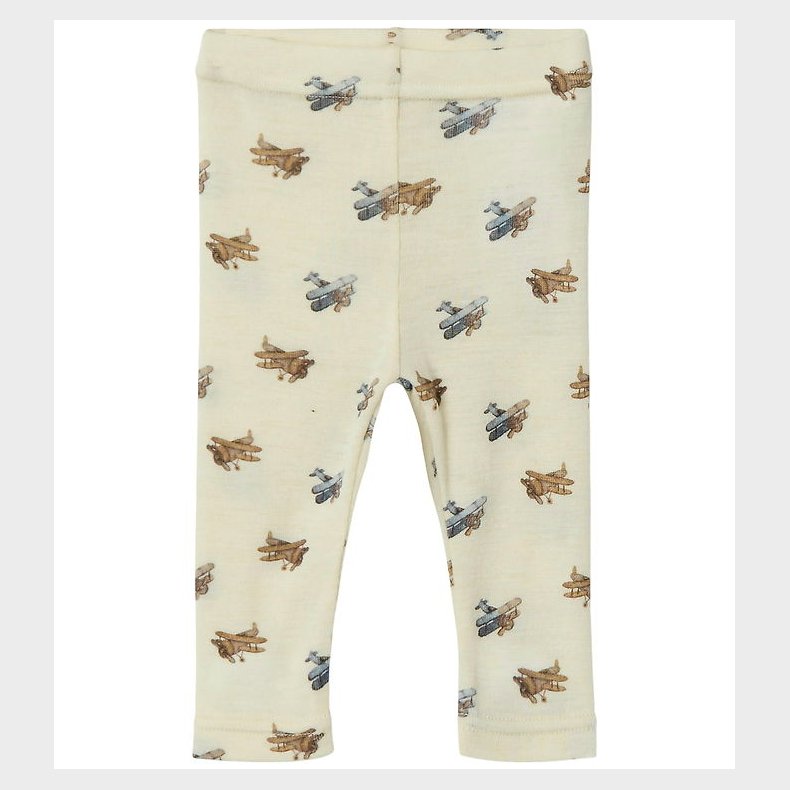 Lil' Atelier Leggings - Uld/Modal - Noos - NbmNalu - Turtledove/