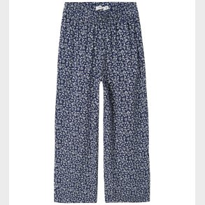 Name It Bukser - Viskose - NkfNettia - Wide - Blueprint/FLOWER