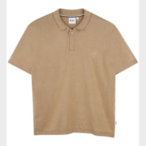 BOSS Polo - Strik - Cookie