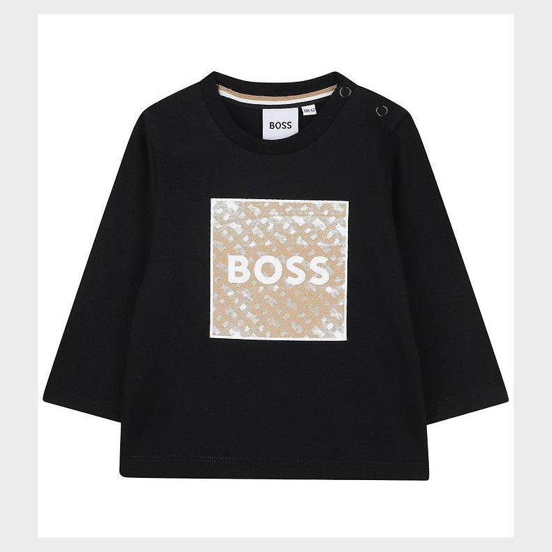 BOSS Bluse - Sort m. Print