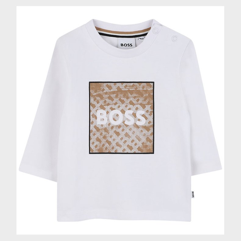 BOSS Bluse - Hvid m. Print