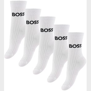 BOSS Strmper - 5-pak - Hvid m. Logo